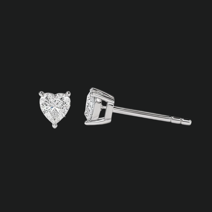 Hart Diamond Stud -oorbellen