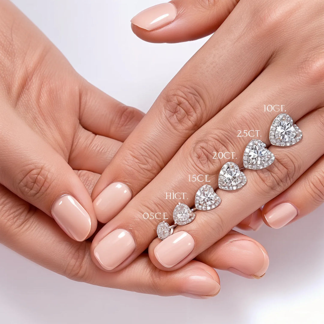Split Shank Heart Diamond Akzente Verlobungsring