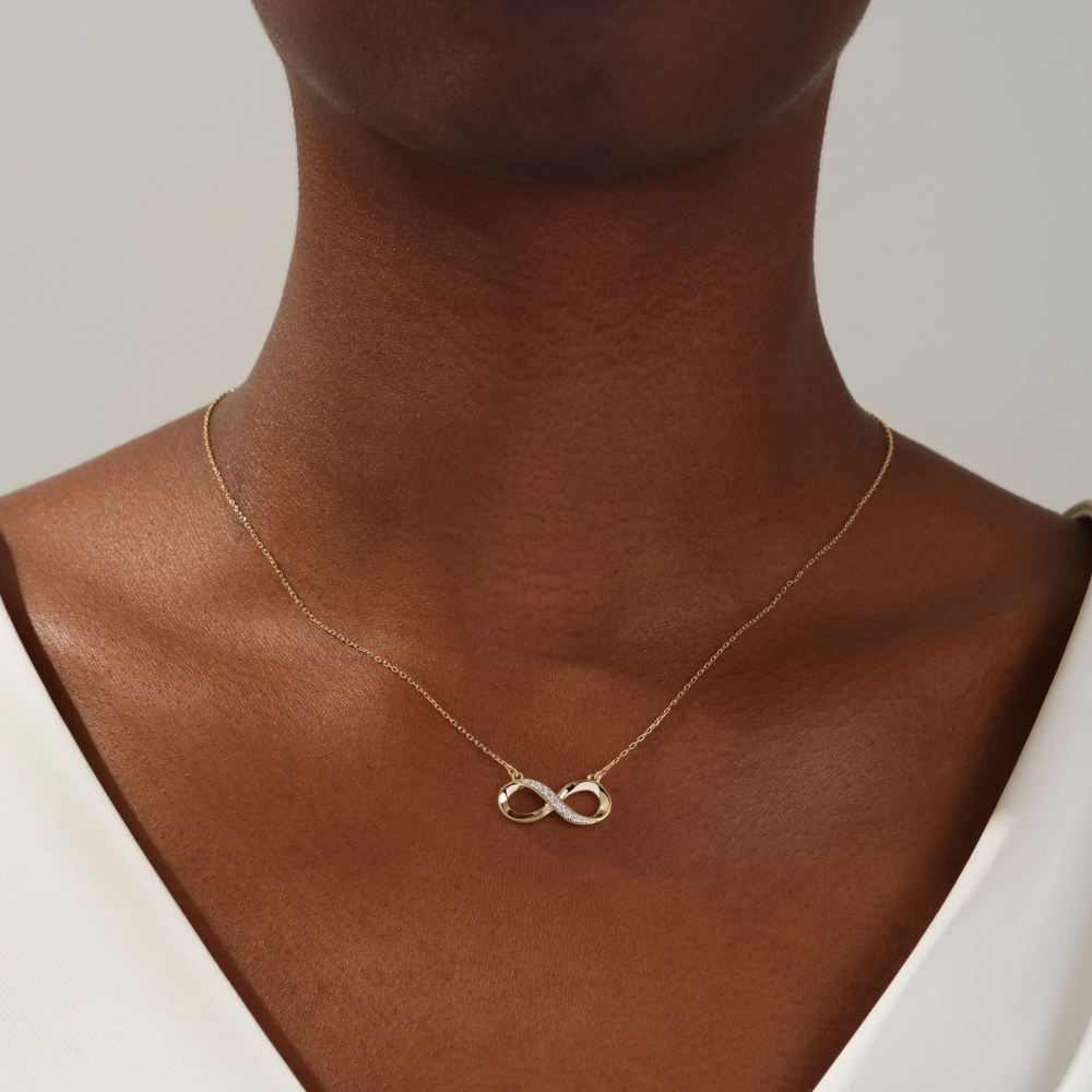 Infinity Diamond Pendant Necklace