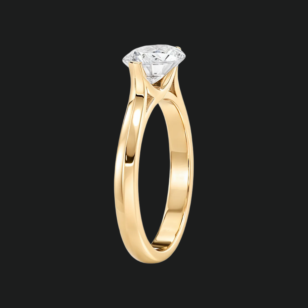 East West Marquise Diamond Accenten verlovingsring