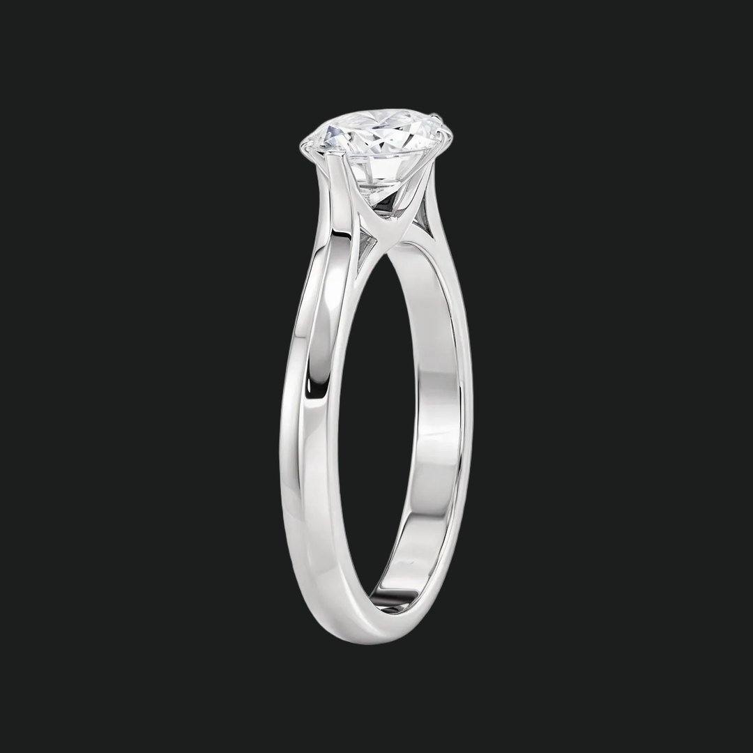 East West Marquise Diamond Accenten verlovingsring