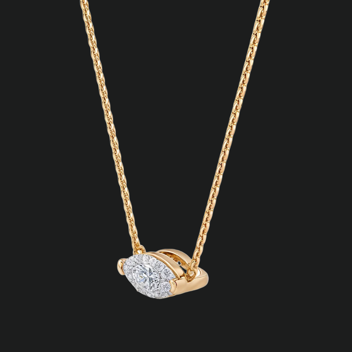 Marquise Diamond Solitaire Anhängerkette