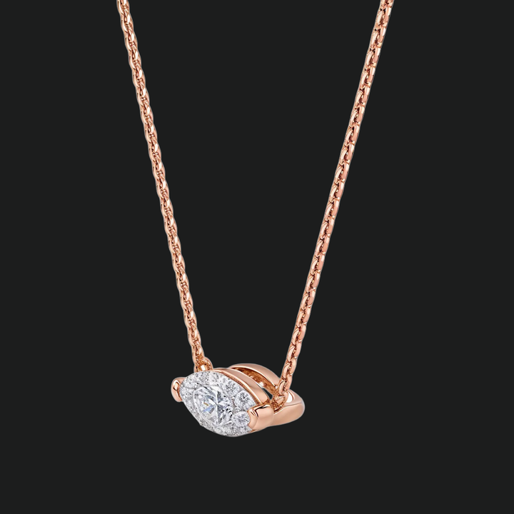 Marquise Diamond Solitaire Anhängerkette