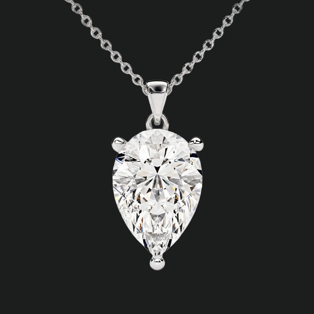 Pear Cut Diamond Solitaire Anhängerkette