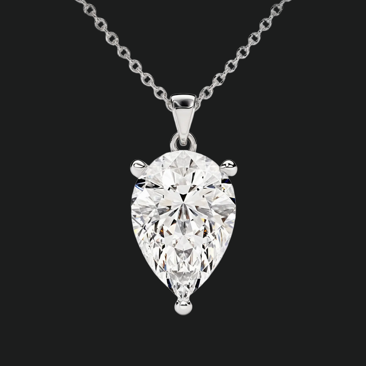Pear Cut Diamond Solitaire Anhängerkette