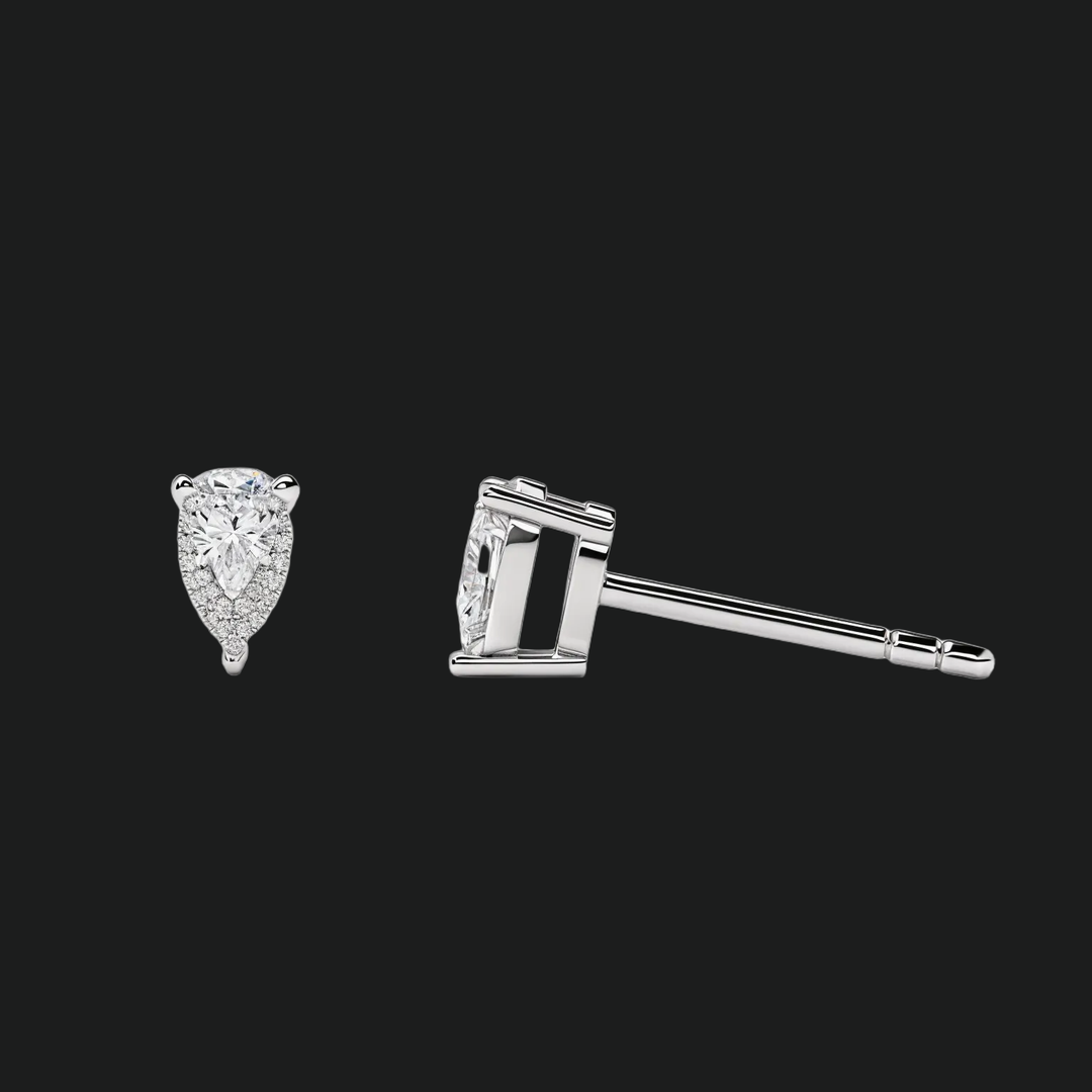 Peer Cut Diamond Stud -oorbellen