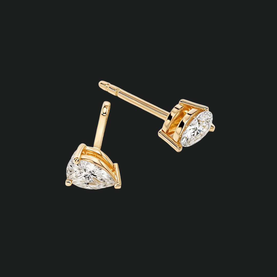 Peer Cut Diamond Stud -oorbellen