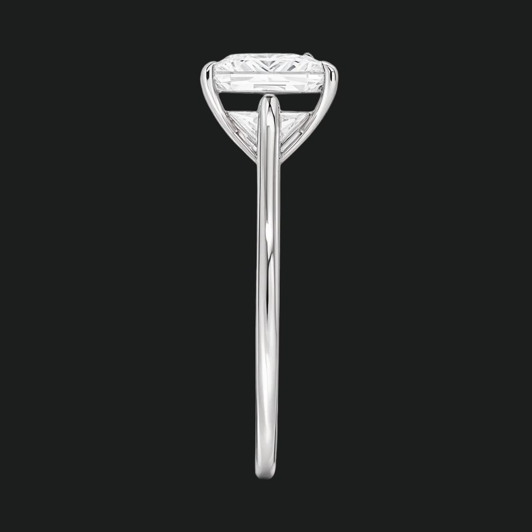 Petite Princess Cut Solitaire verlovingsring