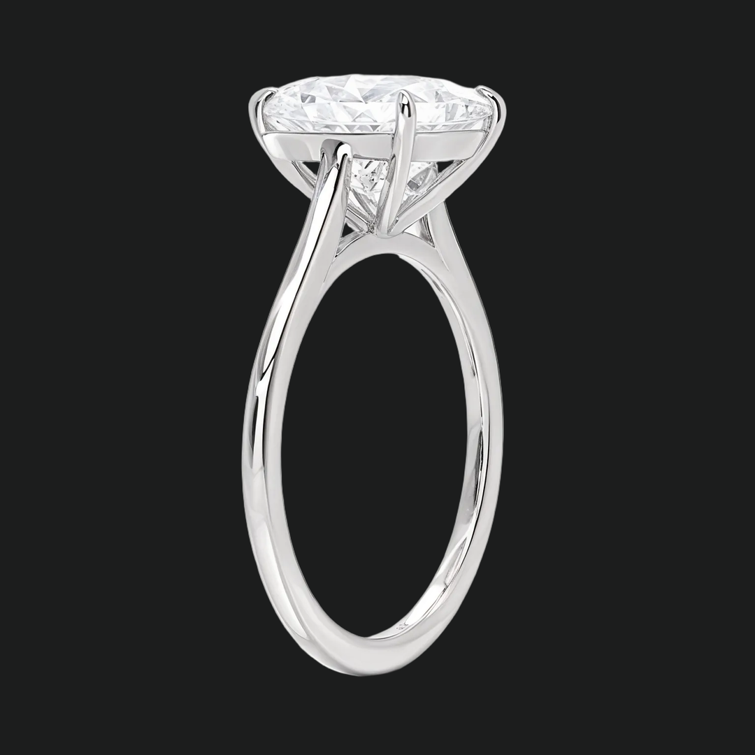 Petite Princess Cut Solitaire verlovingsring