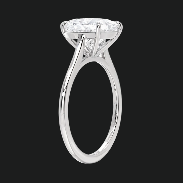 Petite Princess Cut Solitaire verlovingsring