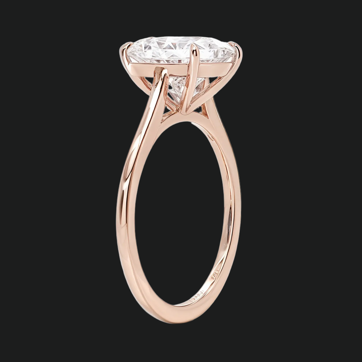 Petite Princess Cut Solitaire verlovingsring