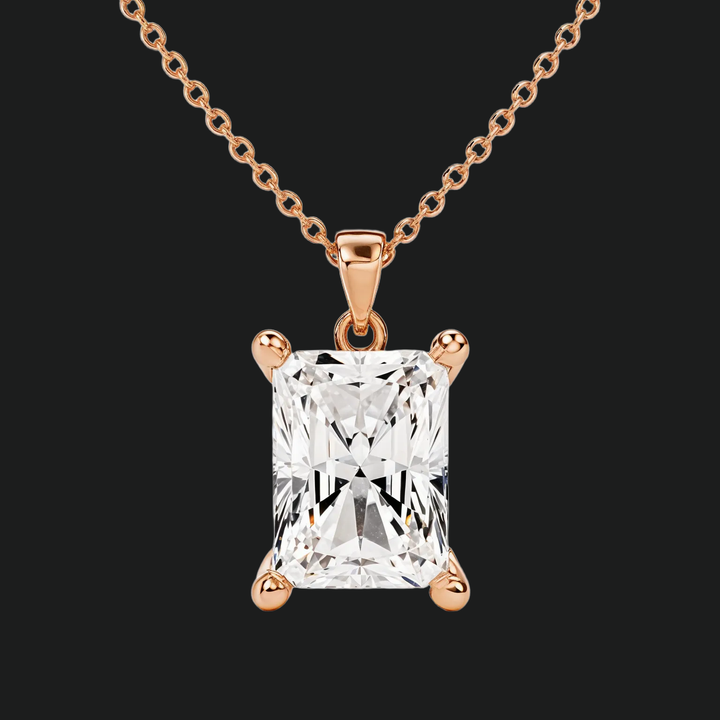 Radiant Cut Diamond Solitaire Anhänger