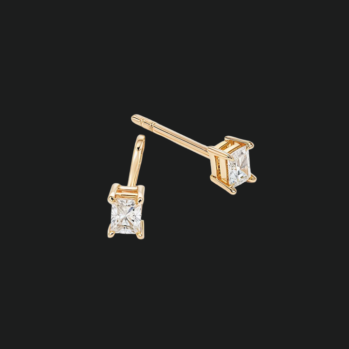Radiant gesneden diamanten oorbellen