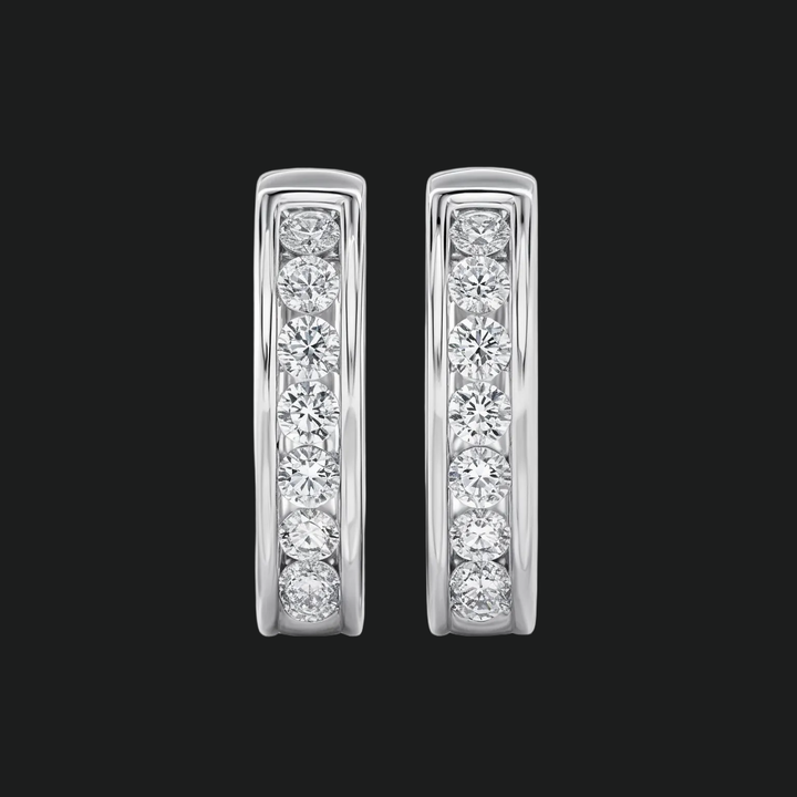 Ronde diamant knuffelhoepeloorbellen