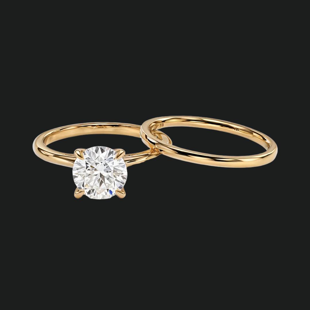 Accents de diamant solitaire coupés