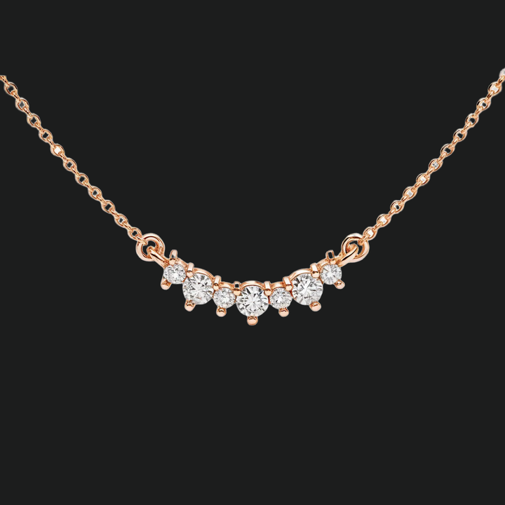 Gebogene Diamantstangenkette