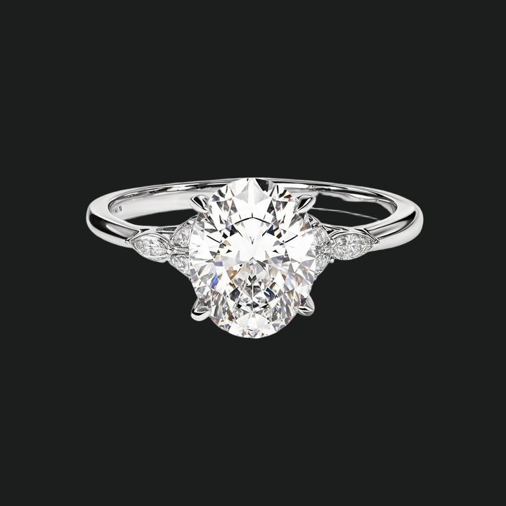 Owalny pierścionek zaręczynowy Diamond Accent Accent