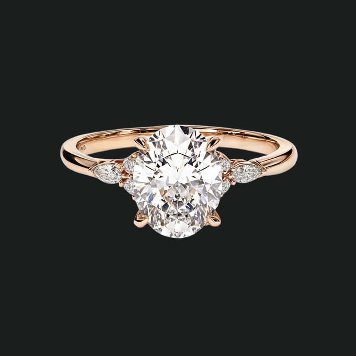 Owalny pierścionek zaręczynowy Diamond Accent Accent