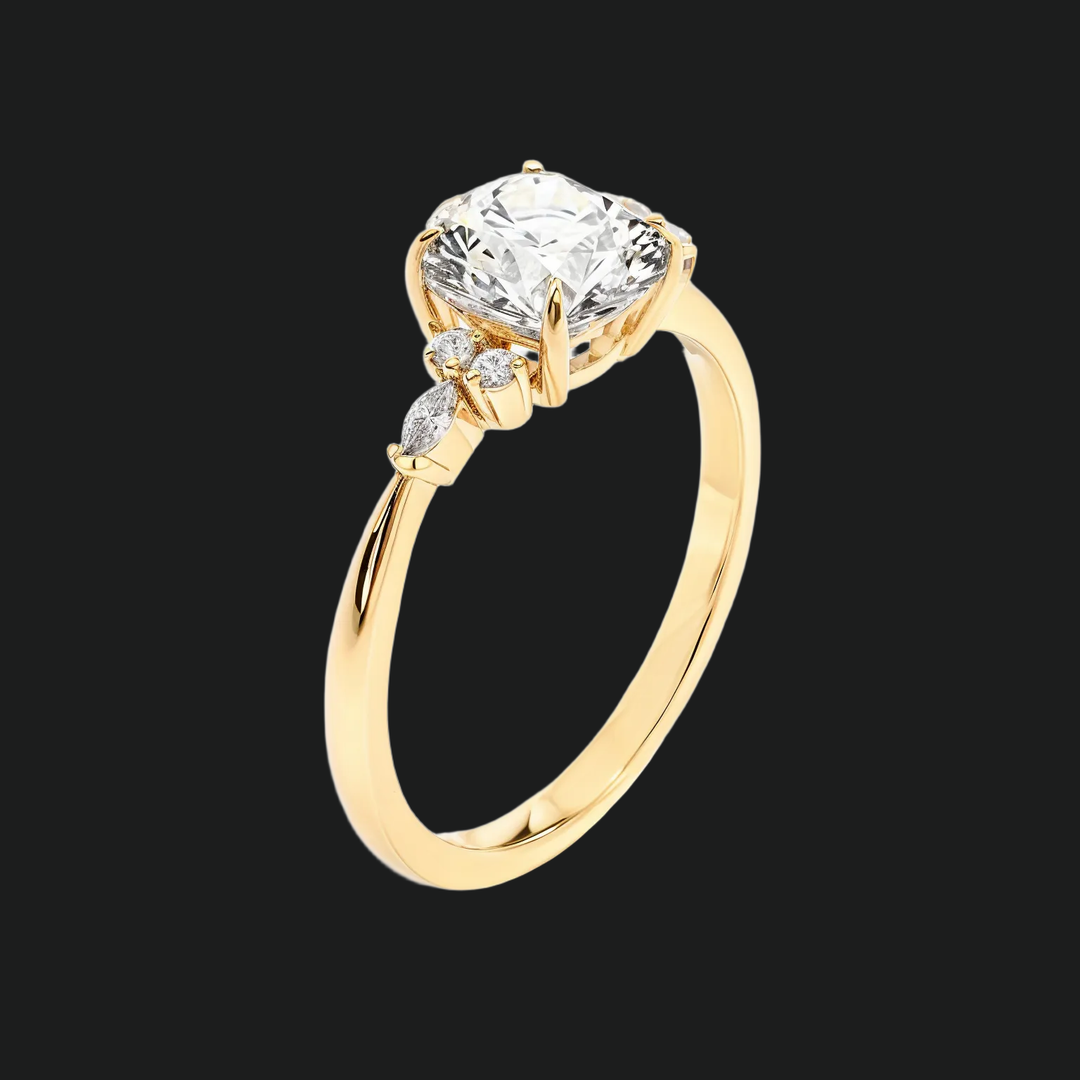 Owalny pierścionek zaręczynowy Diamond Accent Accent