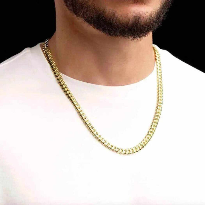 Sterling Silver Diamond-Cut Cuban Link Chain