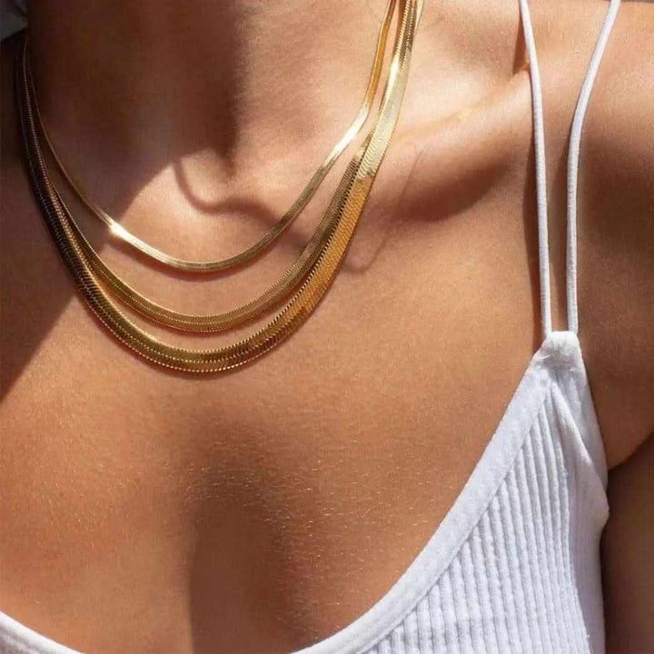 Sterling Silver Herringbone Necklace