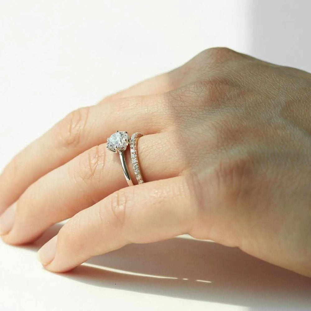 Cushion Diamond Solitaire Ring