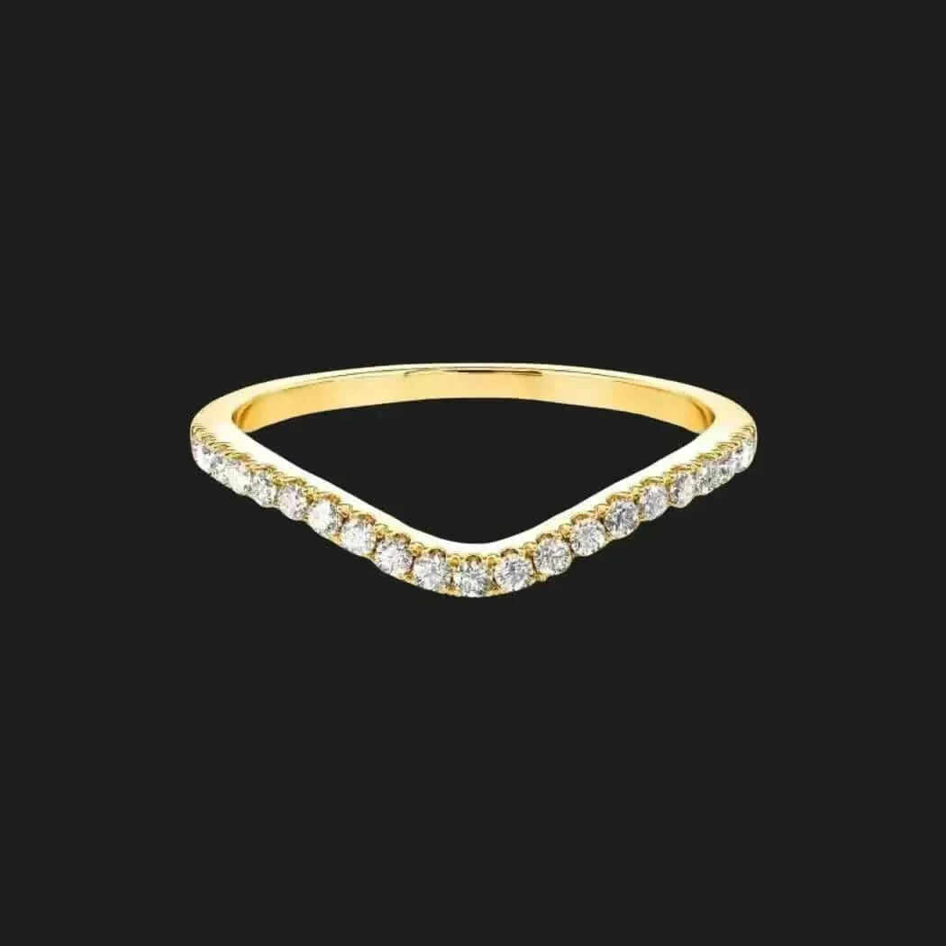 Moissanite Wishbone Ring