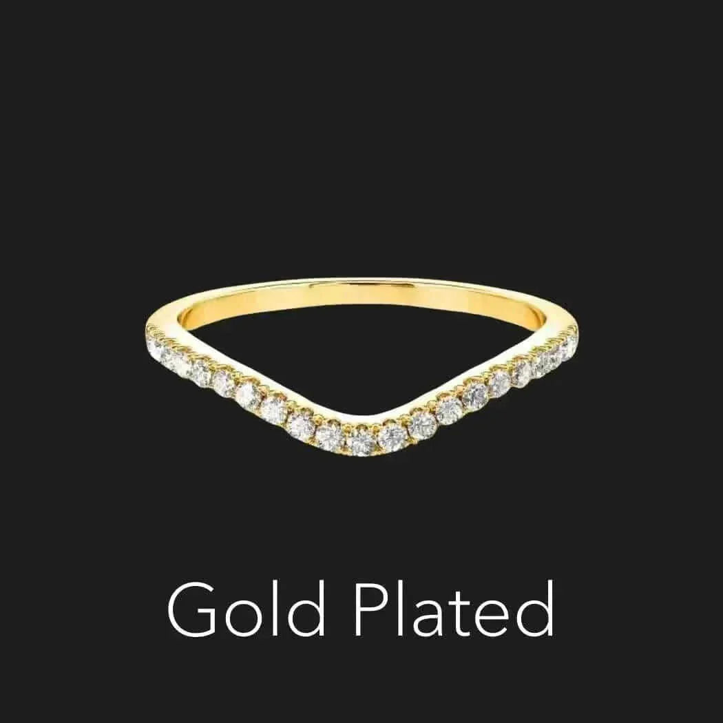 Moissanite Wishbone prsten