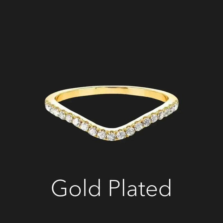 Moissanite Wishbone prsten