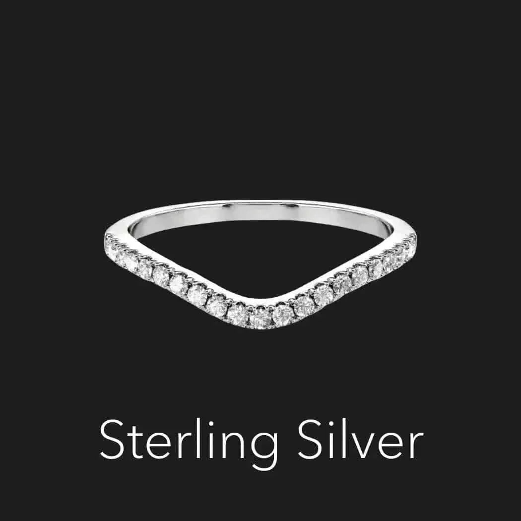 Moissanit-Wishbone-Ring