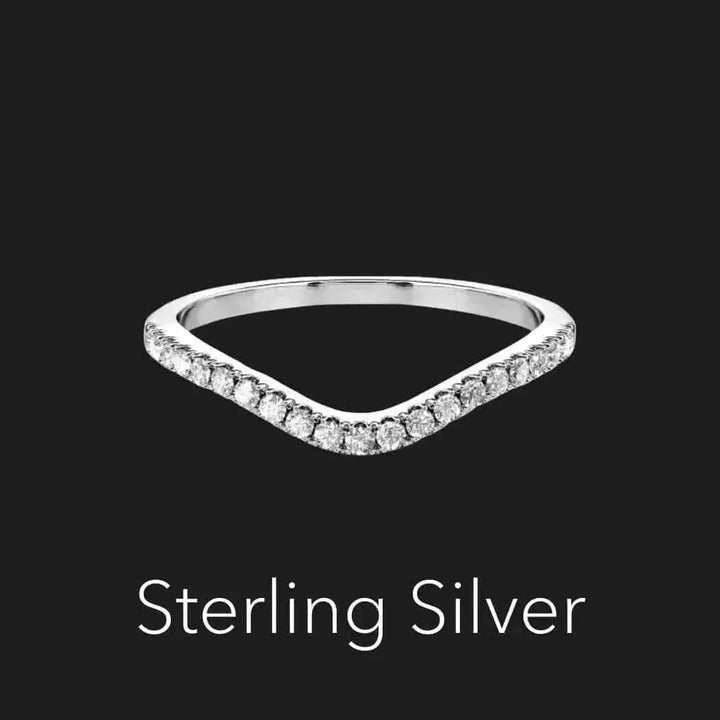 Moissanit-Wishbone-Ring