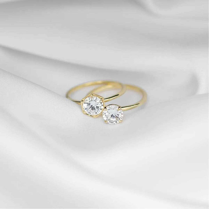 Oval Solitaire Diamond Ring