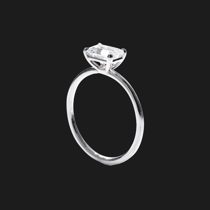Oval Diamond Solitaire Ring