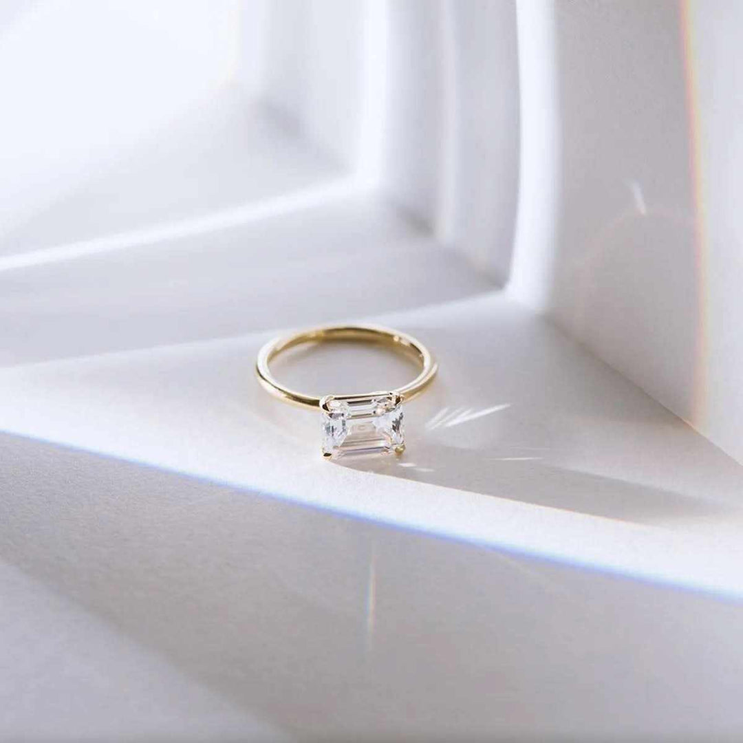 Oval Diamond Solitaire Ring