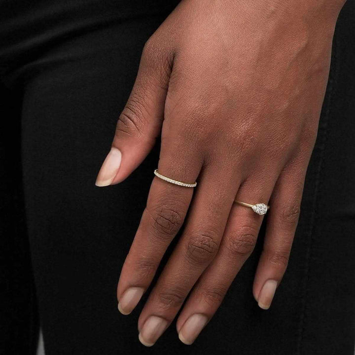 Oval Diamond Solitaire Ring