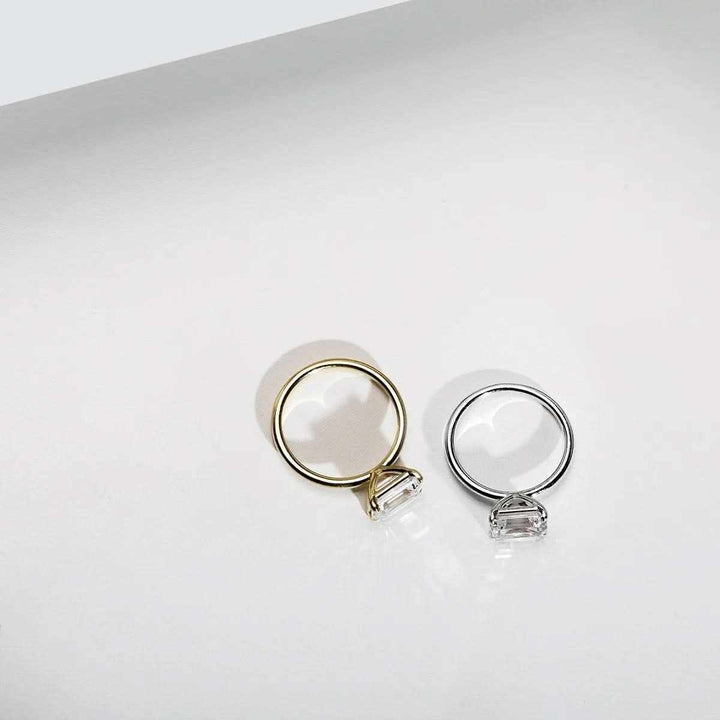 Oval Diamond Solitaire Ring