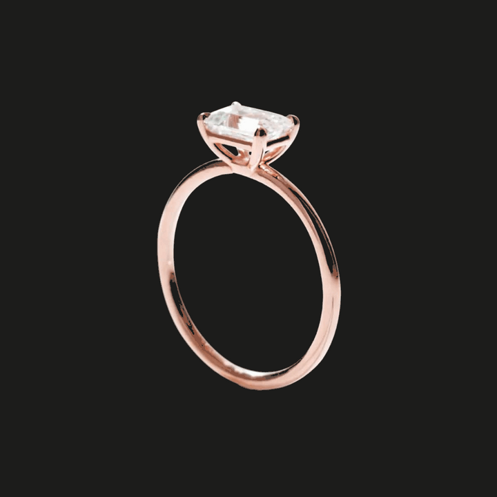 Oval Diamond Solitaire Ring