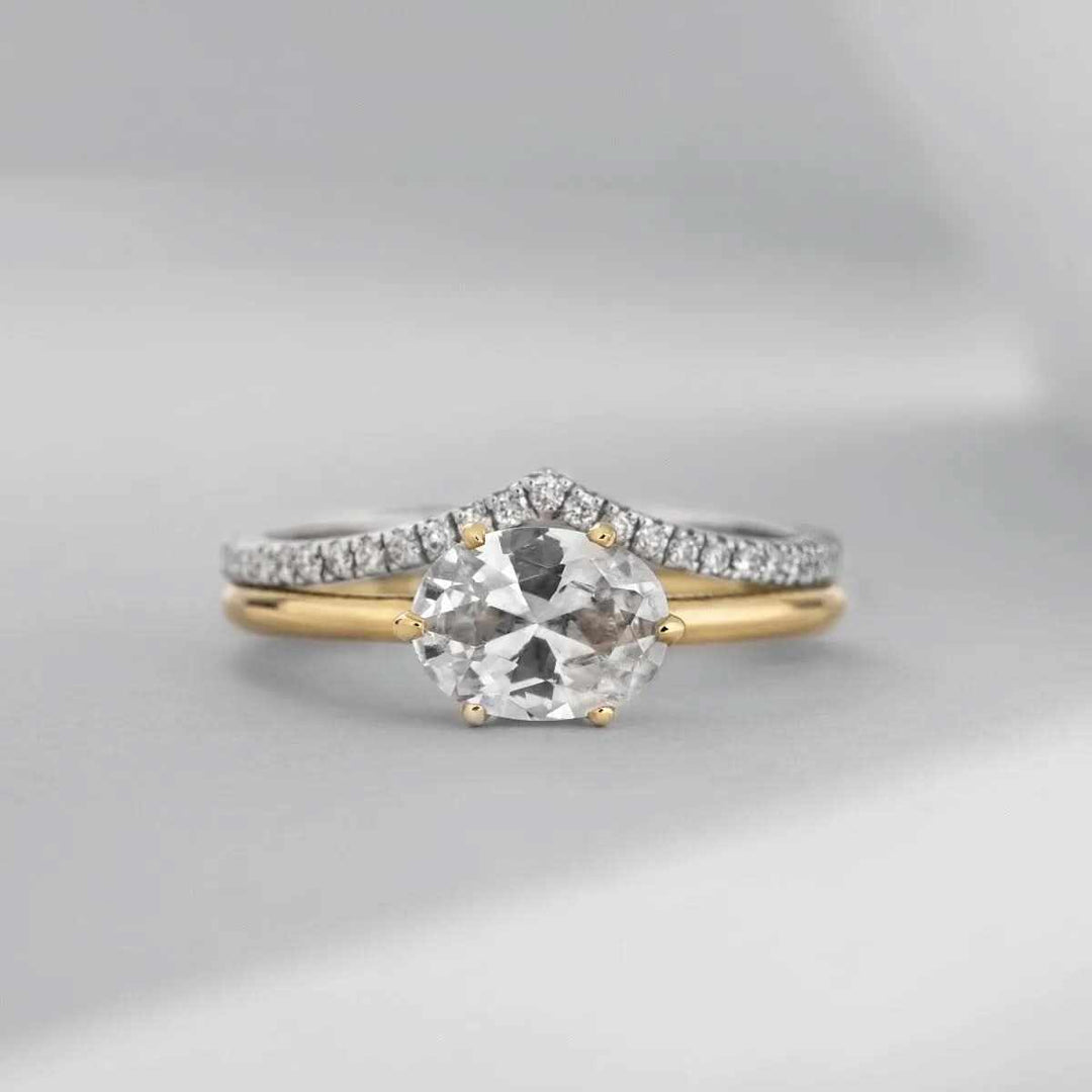 Oval Diamond Solitaire Ring