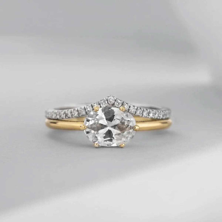 Oval Diamond Solitaire Ring