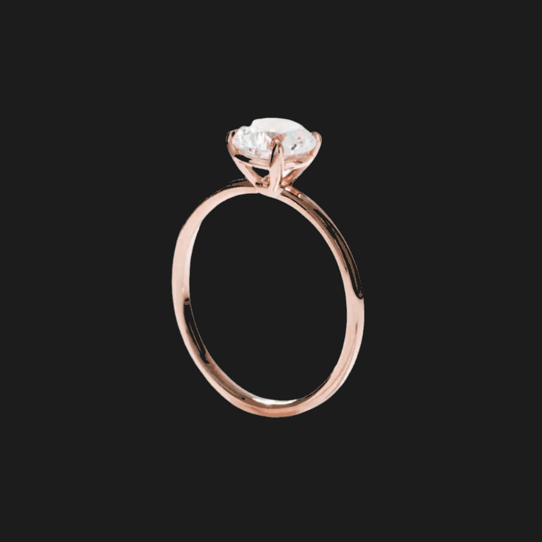 Anello Solitario Princess in Diamante