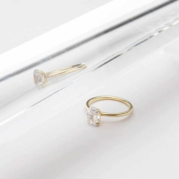 Anello Solitario Princess in Diamante
