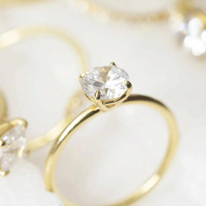 Anello Solitario Princess in Diamante