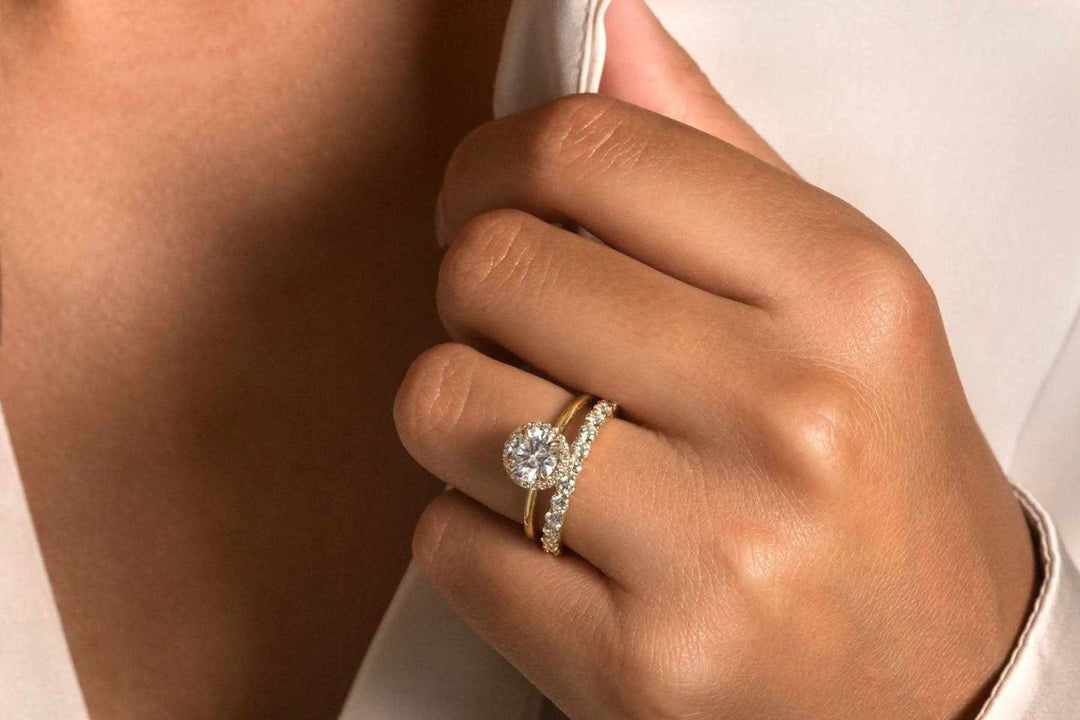 Radiant Halo Diamond Engagement Ring
