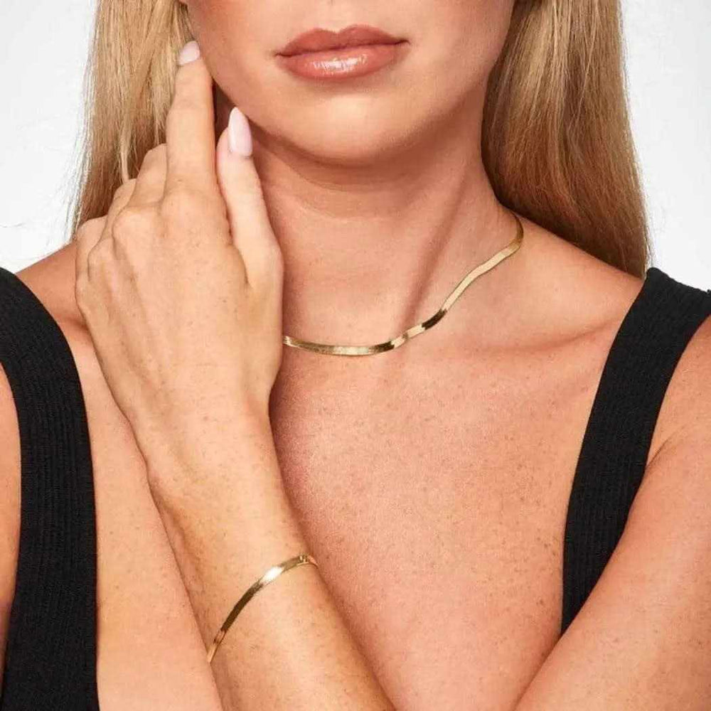 Sterling Silver Herringbone Bracelet