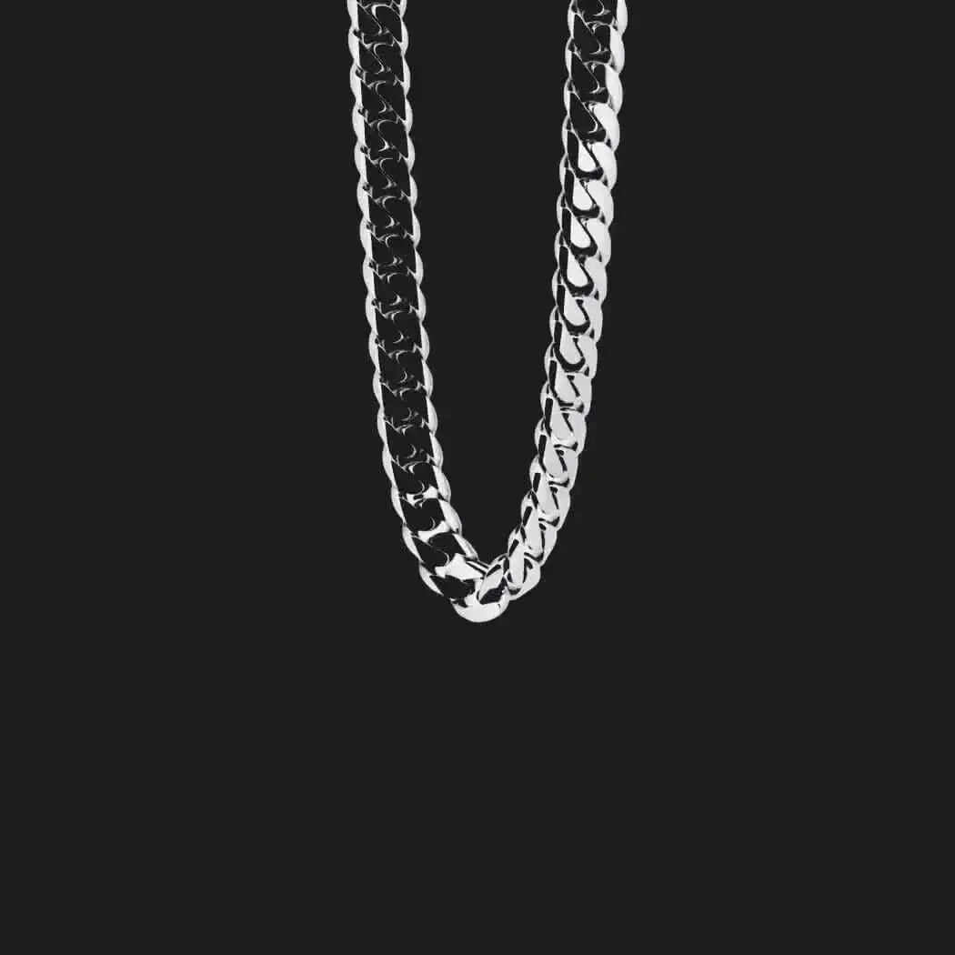 Sterling Silver Diamond-Cut Cuban Link Chain